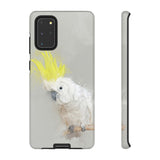 Feathered Guardian: Tough Yellow Crested Cockatoo Phone Case