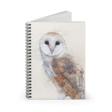 Enchanted Evenings: A Barn Owl Spiral Notebook