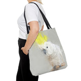 Sunshine Splash: Yellow Crested Cockatoo Tote Bag