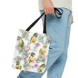 Floral Elegance Conure Tote Bag