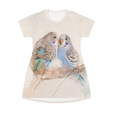 Budgie Symphony T-Shirt Dress