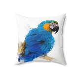 Blue and Yellow Macaw Elegance Pillow III