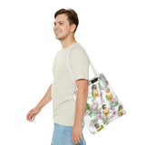 Floral Elegance Conure Tote Bag