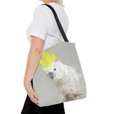 Sunshine Splash: Yellow Crested Cockatoo Tote Bag