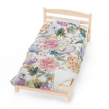 Budgie Floral Velveteen Plush Blanket