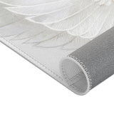 Peaceful Elegance: White Dove Portrait Rug