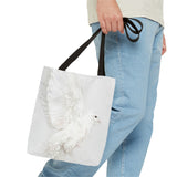 Peaceful Elegance: White Dove Tote Bag