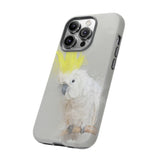 Feathered Guardian: Tough Yellow Crested Cockatoo Phone Case