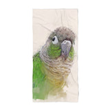 Green Conure Beach Towel