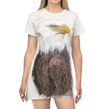 Beautiful Bald Eagle T-Shirt Dress