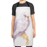 Feathered Elegance: A Budgie Portrait Apron IV