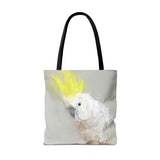 Sunshine Splash: Yellow Crested Cockatoo Tote Bag