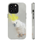 Feathered Guardian: Tough Yellow Crested Cockatoo Phone Case