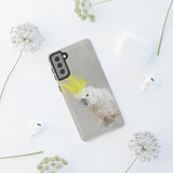 Feathered Guardian: Tough Yellow Crested Cockatoo Phone Case