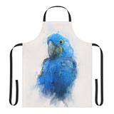 Feathered Elegance: A Hyacinth Portrait Apron