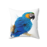 Blue and Yellow Macaw Elegance Pillow III