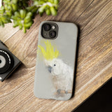 Feathered Guardian: Tough Yellow Crested Cockatoo Phone Case