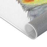 Cockatiel Beauty: Colorful Area Rug