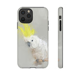 Feathered Guardian: Tough Yellow Crested Cockatoo Phone Case