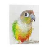 Pineapple Conure Velveteen Plush Blanket III