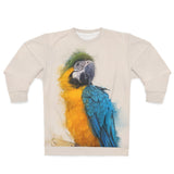 Blue and Yellow Macaw Unisex Sweatshirt