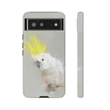 Feathered Guardian: Tough Yellow Crested Cockatoo Phone Case