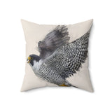 Soaring Peregrine Falcon Pillow