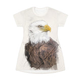 Beautiful Bald Eagle T-Shirt Dress