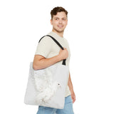 Peaceful Elegance: White Dove Tote Bag