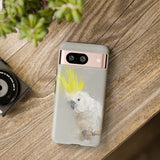 Feathered Guardian: Tough Yellow Crested Cockatoo Phone Case