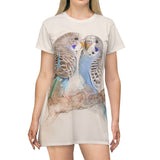 Budgie Symphony T-Shirt Dress