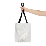 Peaceful Elegance: White Dove Tote Bag