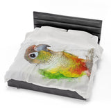 Pineapple Conure Velveteen Plush Blanket III