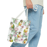 Floral Elegance Conure Tote Bag