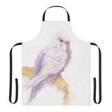 Feathered Elegance: A Budgie Portrait Apron IV