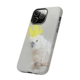 Feathered Guardian: Tough Yellow Crested Cockatoo Phone Case