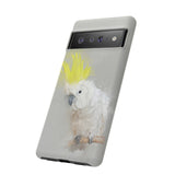 Feathered Guardian: Tough Yellow Crested Cockatoo Phone Case