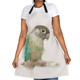 Emerald Elegance: A Green Cheek Portrait Apron