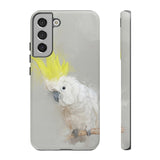 Feathered Guardian: Tough Yellow Crested Cockatoo Phone Case