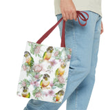 Floral Elegance Conure Tote Bag