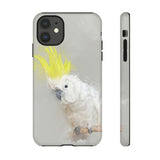 Feathered Guardian: Tough Yellow Crested Cockatoo Phone Case