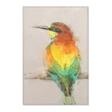 Vibrant Hunter: European Bee-Eater Portrait Rug