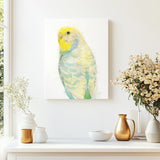 Tropical Breeze: Yellow and Turquoise Budgie