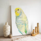 Tropical Breeze: Yellow and Turquoise Budgie