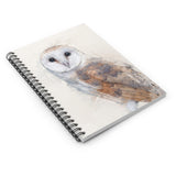 Enchanted Evenings: A Barn Owl Spiral Notebook