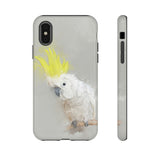 Feathered Guardian: Tough Yellow Crested Cockatoo Phone Case