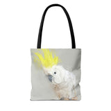 Sunshine Splash: Yellow Crested Cockatoo Tote Bag