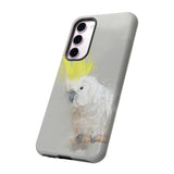 Feathered Guardian: Tough Yellow Crested Cockatoo Phone Case