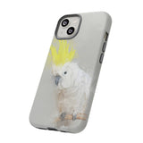 Feathered Guardian: Tough Yellow Crested Cockatoo Phone Case