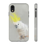 Feathered Guardian: Tough Yellow Crested Cockatoo Phone Case